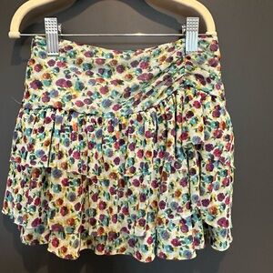 Zara Multicolor Floral Mini Skirt